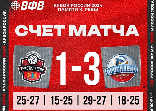 Ивановский «Текстильщик» проиграл этап Кубка России по волейболу 